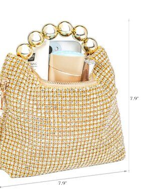 Women’s Rhinestone Evening Clutch | Sparkling Crossbody Purse